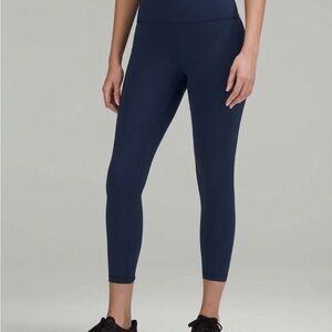 Lululemon Wunder Train High-Rise Tight with Pockets 25" True Navy Size 4